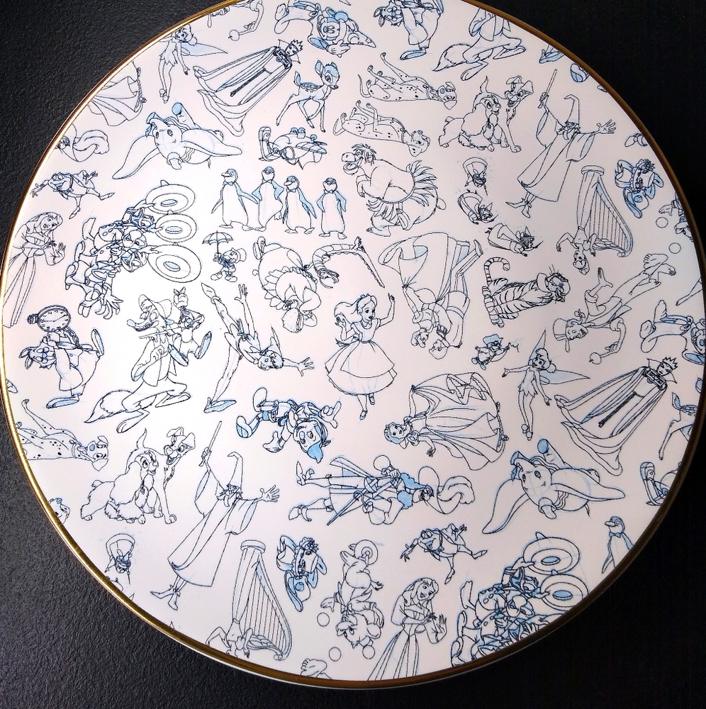 Ink and paint plate with Splash Mountain character